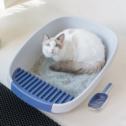 레토 고양이 화장실 특대형 61cm 사막화방지 발판 고양이용품